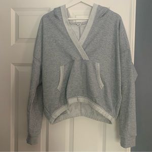 HYFVE gray cropped hoodie